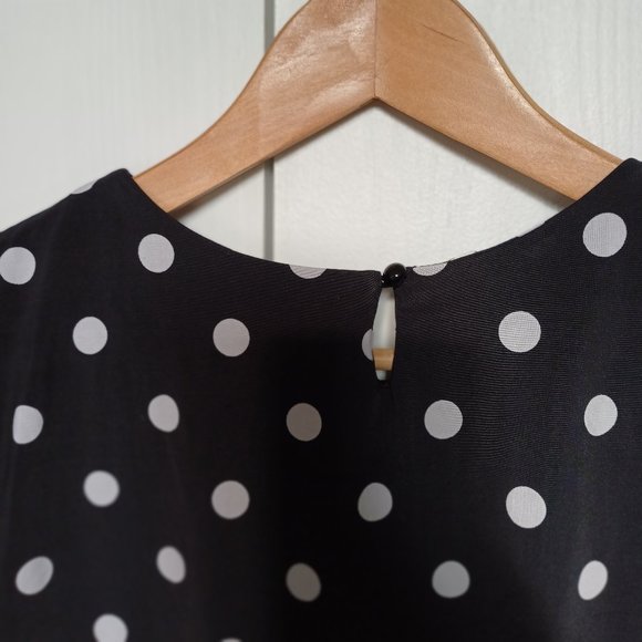 Polka Dots Suzy Shier M Top Blouse - Picture 8 of 12